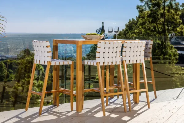 Set teak bar - Tables et chaises