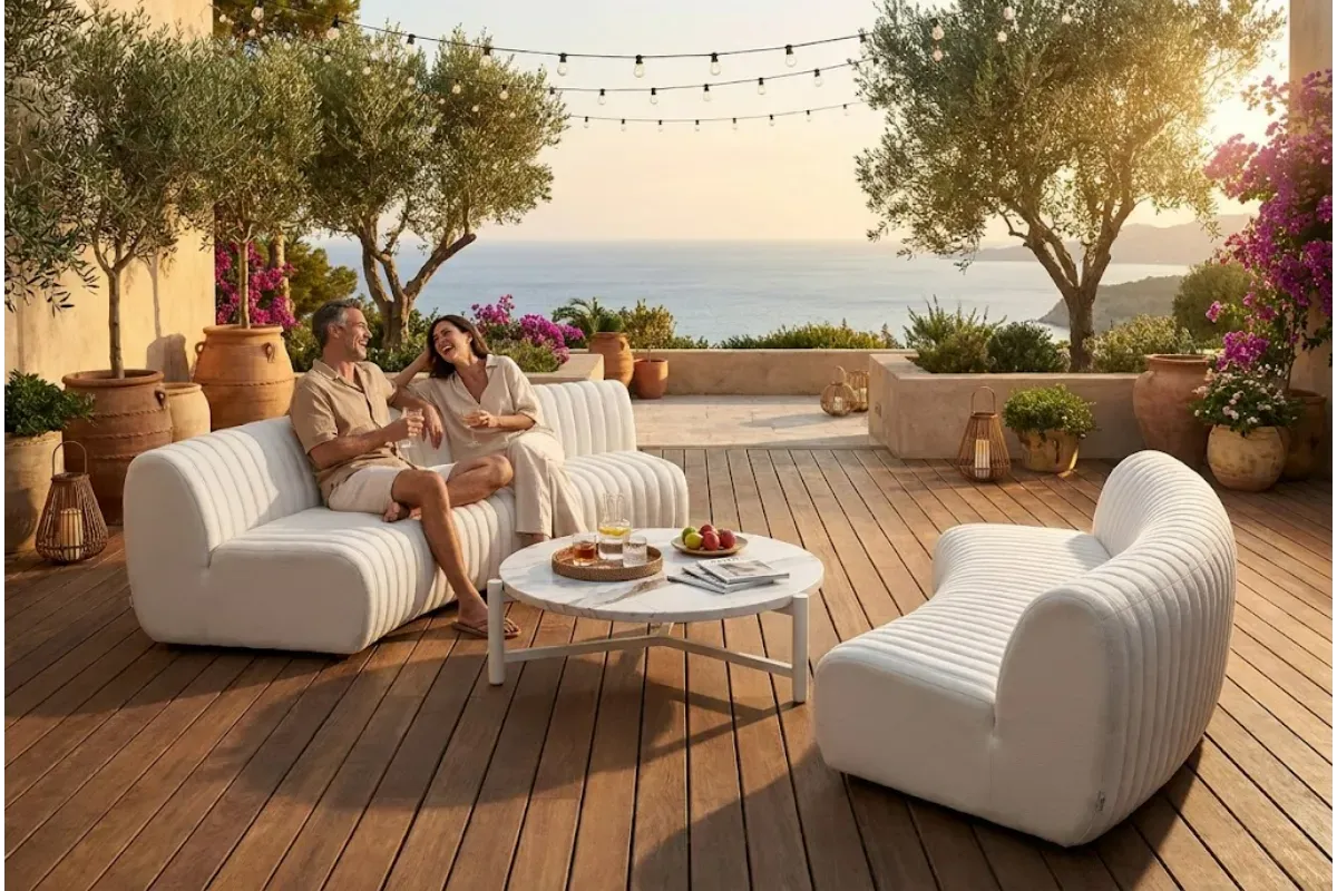 Luna round - Salon de jardin