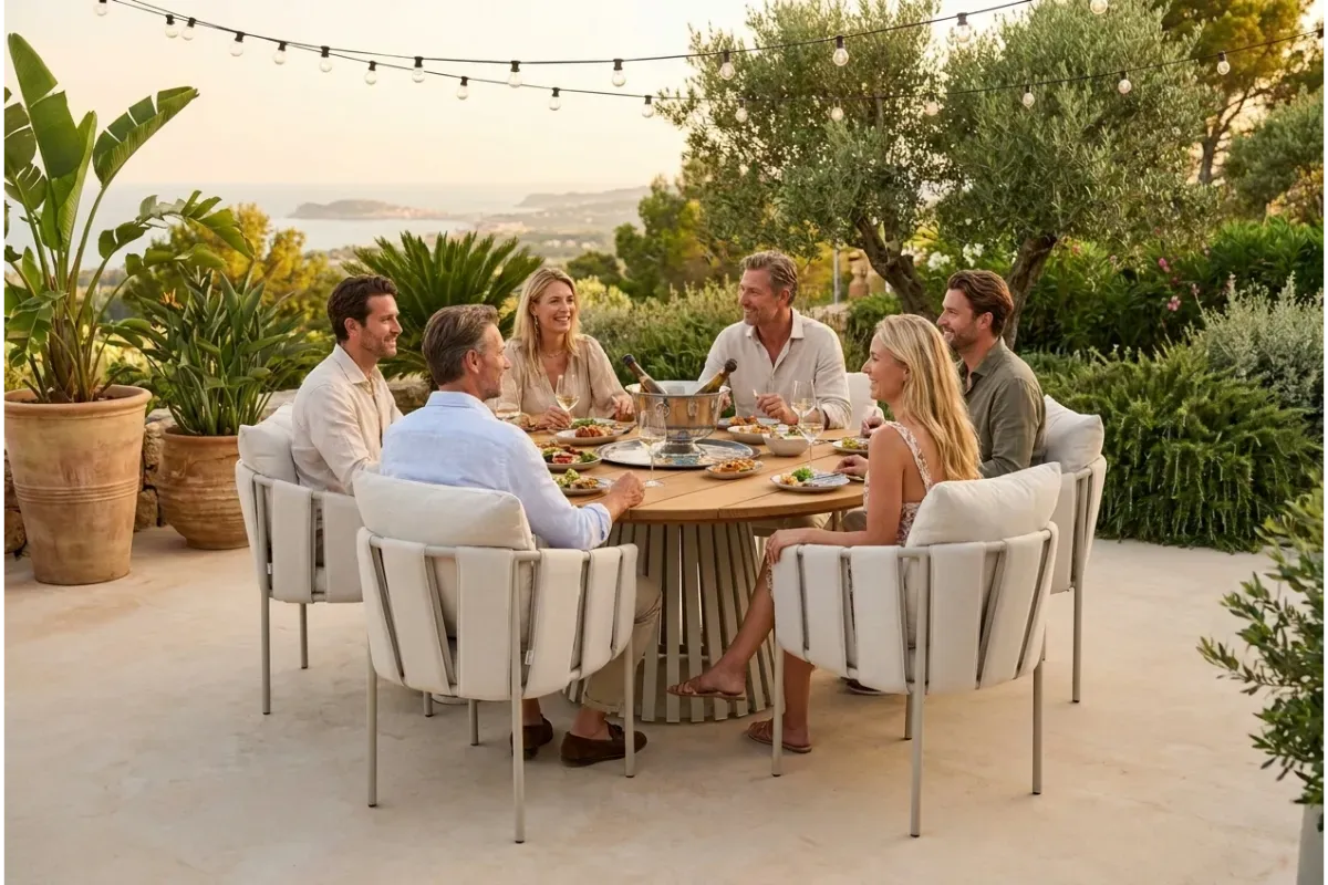 Crown dining round - Tables et chaises